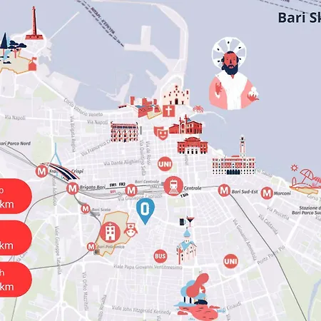 Appartement Skyline - Centro Bari